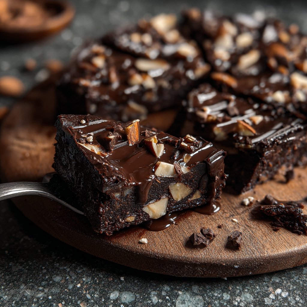 Dark Chocolate Almond Fudge