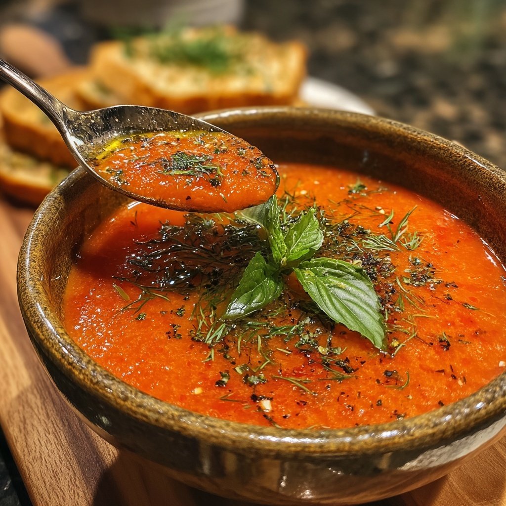 Fresh Herb Gazpacho Starter