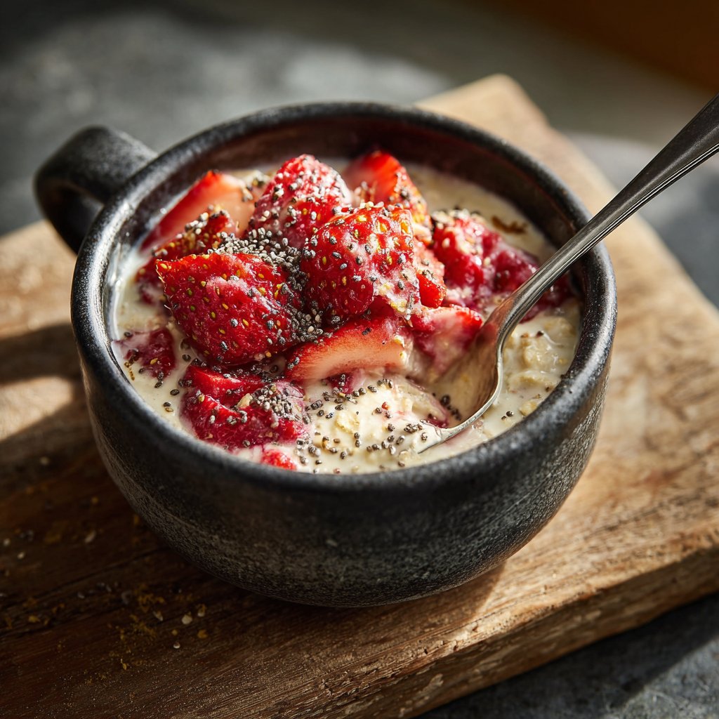 Strawberry-Infused Overnight Oats