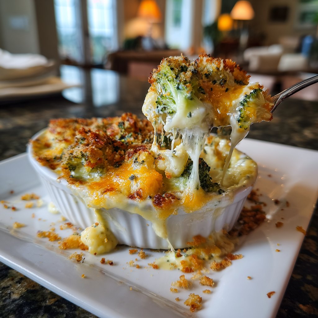Cheesy Cauliflower and Broccoli Bake