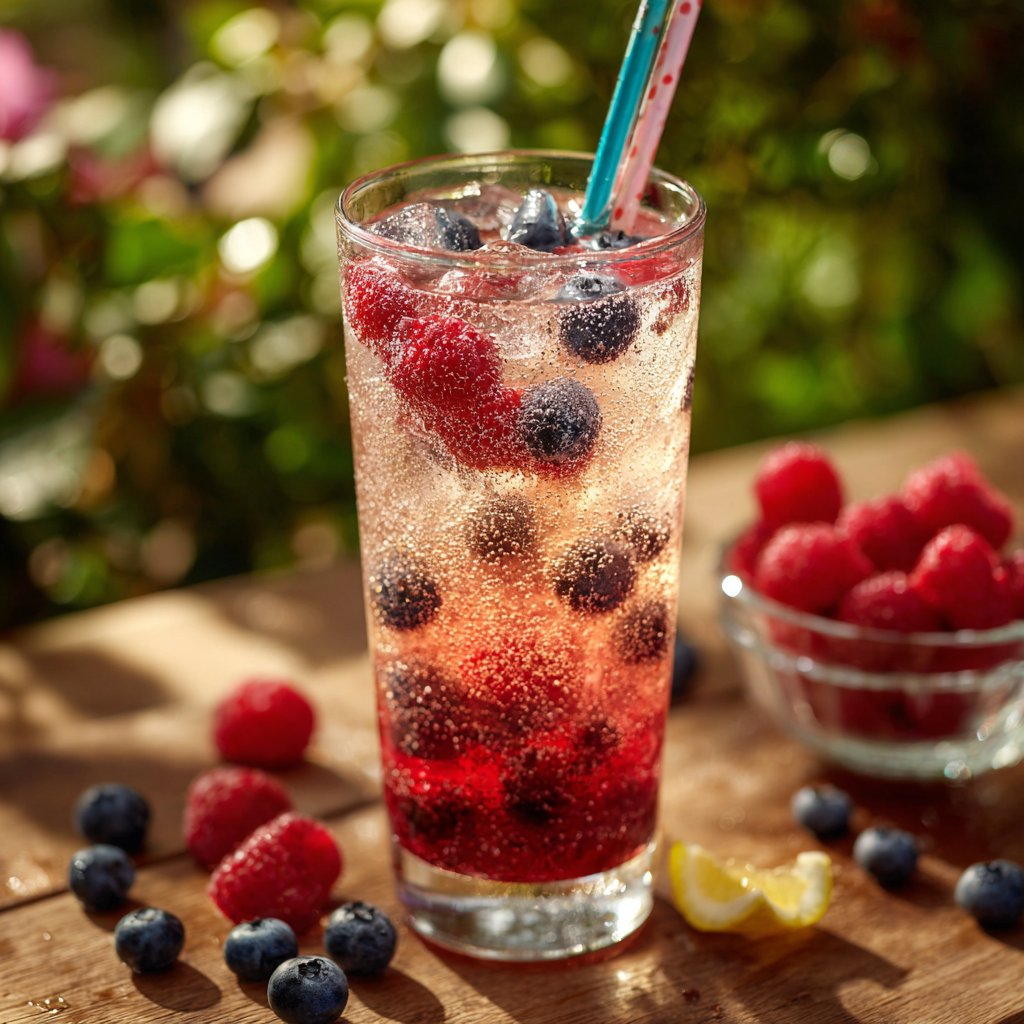 Berry-Infused Lemonade Sparkler