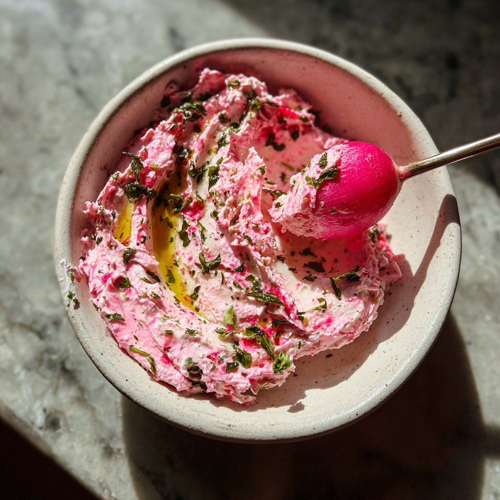 Radish and Herb Butter Appetizer