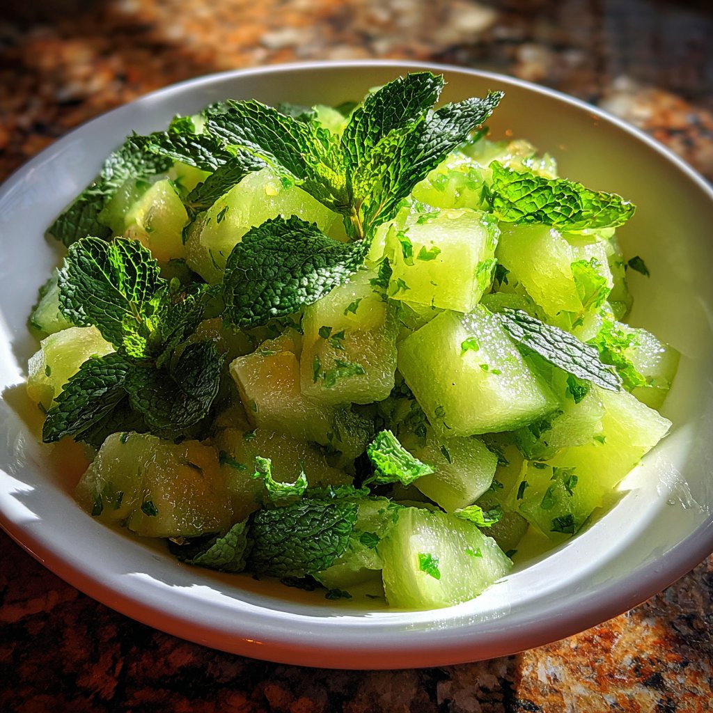 Honeydew and Mint Salad